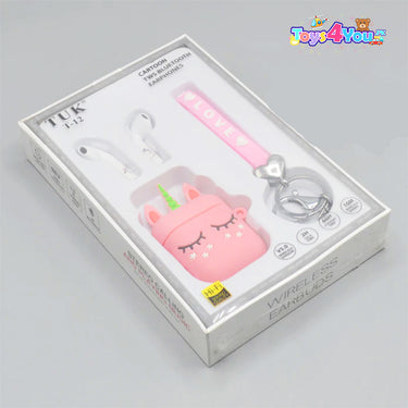 UNICORN WIRELESS EARBUDS WITH KEYCHAIN